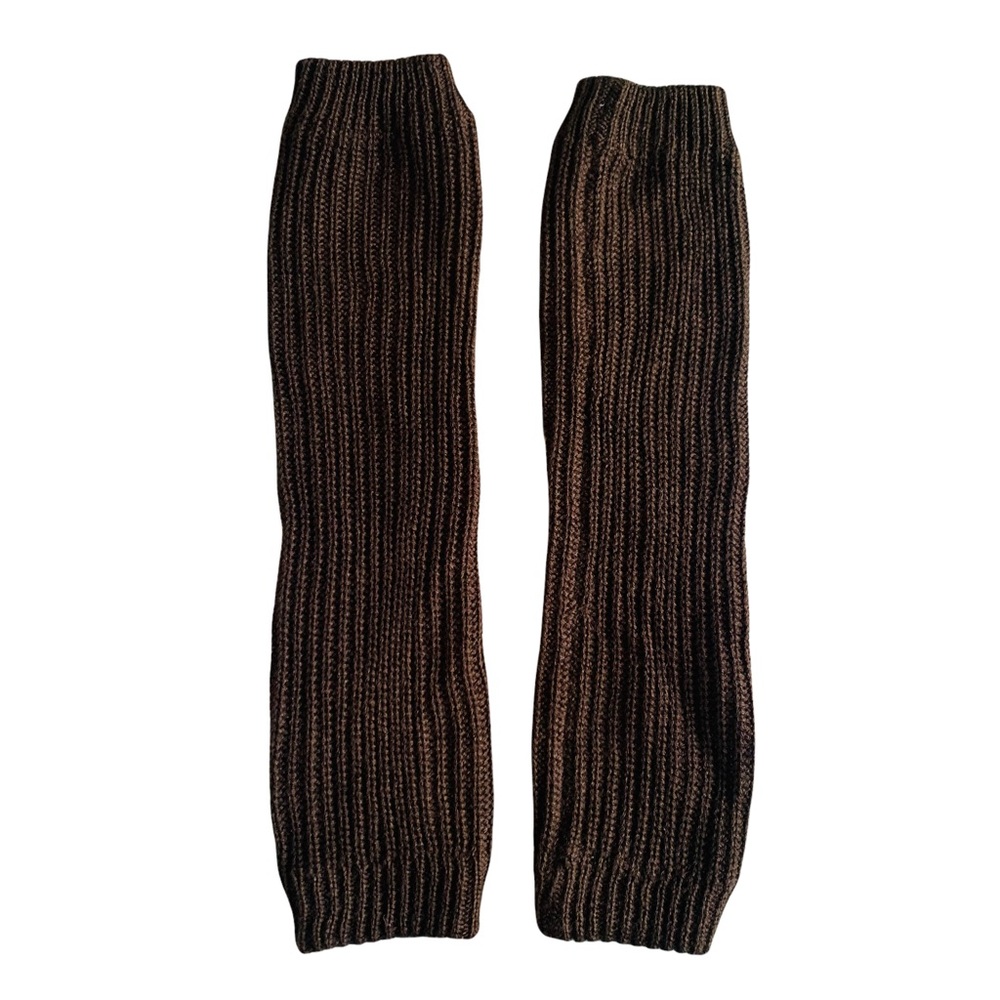 New Brown Knit solid leg warmers causal streetwear Y2K 80s